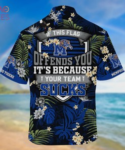 Memphis Tigers Summer Hawaiian Shirts, With Tropical Patterns for Fans