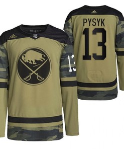 Men Buffalo Sabres Mark Pysyk 2022 Military Appreciation Night Camo 13 Jersey Primegreen Jersey