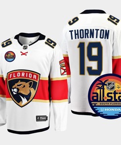 Men Florida Panthers Joe Thornton 19 2023 NHL All-Star Away White Jersey