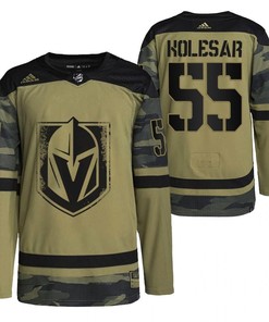 Men Keegan Kolesar Golden Knights 55 Camo Jersey 2021-22 Military Appreciation Jersey