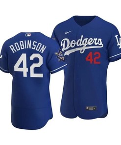 Men Los Angeles Dodgers Jackie Robinson 42 Jackie Robinson Day Away Jersey Royal