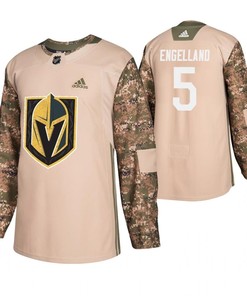 Men Men Vegas Golden Knights Deryk Engelland 5 Camo Veterans Day Practice Jersey Jersey