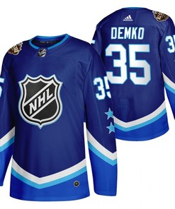 Men Vancouver Canucks Thatcher Demko 2022 All-Star Blue 35 Jersey Western