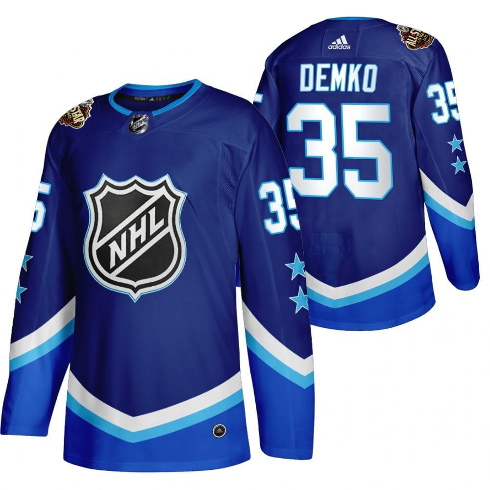 Men Vancouver Canucks Thatcher Demko 2022 All-Star Blue 35 Jersey Western