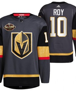 Men Vegas Golden Knights 10 Nicolas Roy Alternate Primegreen Black Jersey 2023 All-Star Jersey