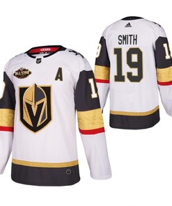 Men Vegas Golden Knights 19 Reilly Smith 2023 All-Star White Jersey Away Jersey