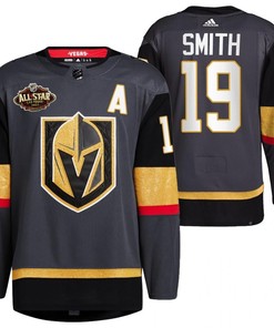 Men Vegas Golden Knights 19 Reilly Smith Alternate Primegreen Black Jersey 2023 All-Star Jersey
