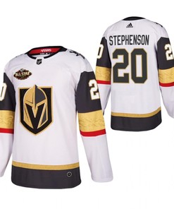 Men Vegas Golden Knights 20 Chandler Stephenson 2023 All-Star White Jersey Away Jersey