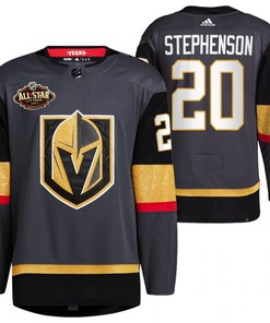 Men Vegas Golden Knights 20 Chandler Stephenson Alternate Primegreen Black Jersey 2023 All-Star Jersey