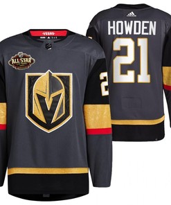 Men Vegas Golden Knights 21 Brett Howden Alternate Primegreen Black Jersey 2023 All-Star Jersey