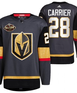 Men Vegas Golden Knights 28 William Carrier Alternate Primegreen Black Jersey 2023 All-Star Jersey