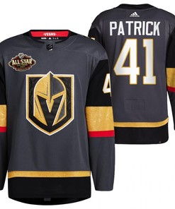 Men Vegas Golden Knights 41 Nolan Patrick Alternate Primegreen Black Jersey 2023 All-Star Jersey