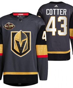 Men Vegas Golden Knights 43 Paul Cotter Primegreen Black Jersey 2023 All-Star Jersey