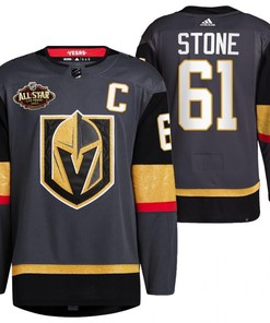 Men Vegas Golden Knights 61 Mark Stone Alternate Primegreen Black Jersey 2023 All-Star Jersey