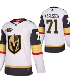 Men Vegas Golden Knights 71 William Karlsson 2023 All-Star White Jersey Away Jersey