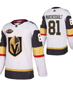 Men Vegas Golden Knights 81 Jonathan Marchessault 2023 All-Star White Jersey Away Jersey