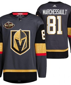 Men Vegas Golden Knights 81 Jonathan Marchessault Alternate Primegreen Black Jersey 2023 All-Star Jersey