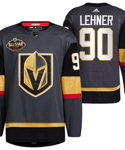 Men Vegas Golden Knights 90 Robin Lehner Alternate Primegreen Black Jersey 2023 All-Star Jersey