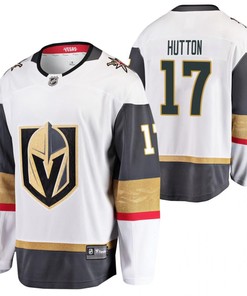 Men Vegas Golden Knights Ben Hutton 17 2023 Away Player White Jersey Jersey