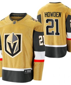 Men Vegas Golden Knights Brett Howden 21 2023 Jersey Gold Alternate Jersey