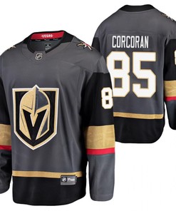 Men Vegas Golden Knights Connor Corcoran 85 Home Breakaway Player Black Jersey Jersey