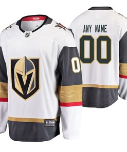 Men Vegas Golden Knights Custom 00 White Away Player Jersey Jersey