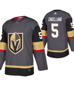 Men Vegas Golden Knights Deryk Engelland 5 Gray Player Jersey Jersey