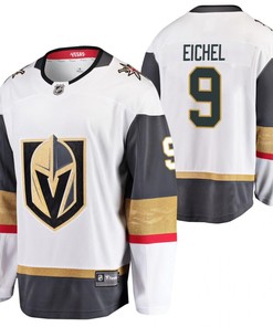 Men Vegas Golden Knights Jack Eichel 9 Jersey White Away 2023 Trade Jersey Jersey