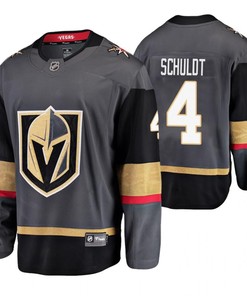Men Vegas Golden Knights Jimmy Schuldt 4 Player Home Black Jersey Jersey