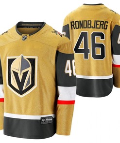 Men Vegas Golden Knights Jonas Rondbjerg 46 2023 Home Player Gold Jersey Jersey
