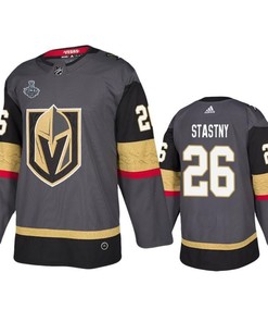 Men Vegas Golden Knights Paul Stastny 26 Home Gray Jersey Jersey