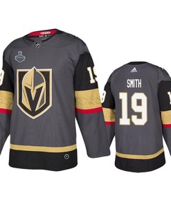 Men Vegas Golden Knights Reilly Smith 19 Home Gray Jersey Jersey