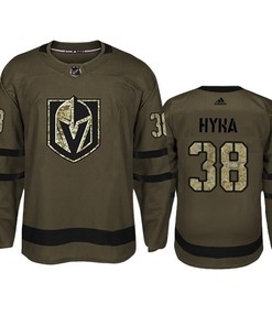 Men Vegas Golden Knights Tomas Hyka 38 Military Camo Jersey Jersey