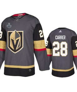 Men Vegas Golden Knights William Carrier 28 Home Gray Jersey Jersey