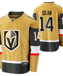 Men Zach Dean 14 2023 Draft Vegas Golden Knights Home Jersey Gold