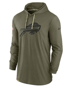 Men uffalo Bills 2022 Salute to Service Tonal Pullover Hoodie - Olive