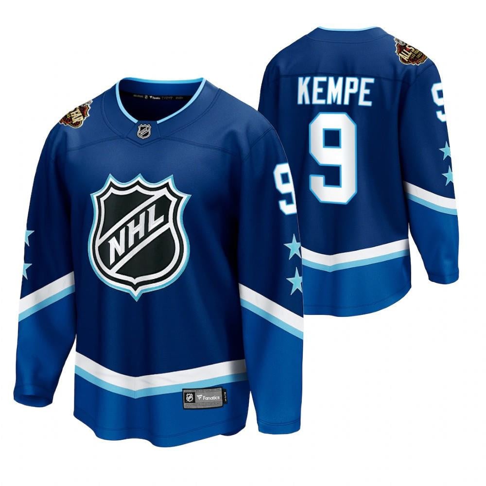 Men's Adrian Kempe Kings Blue 2022 All-Star 9 Jersey Western Conference Jersey