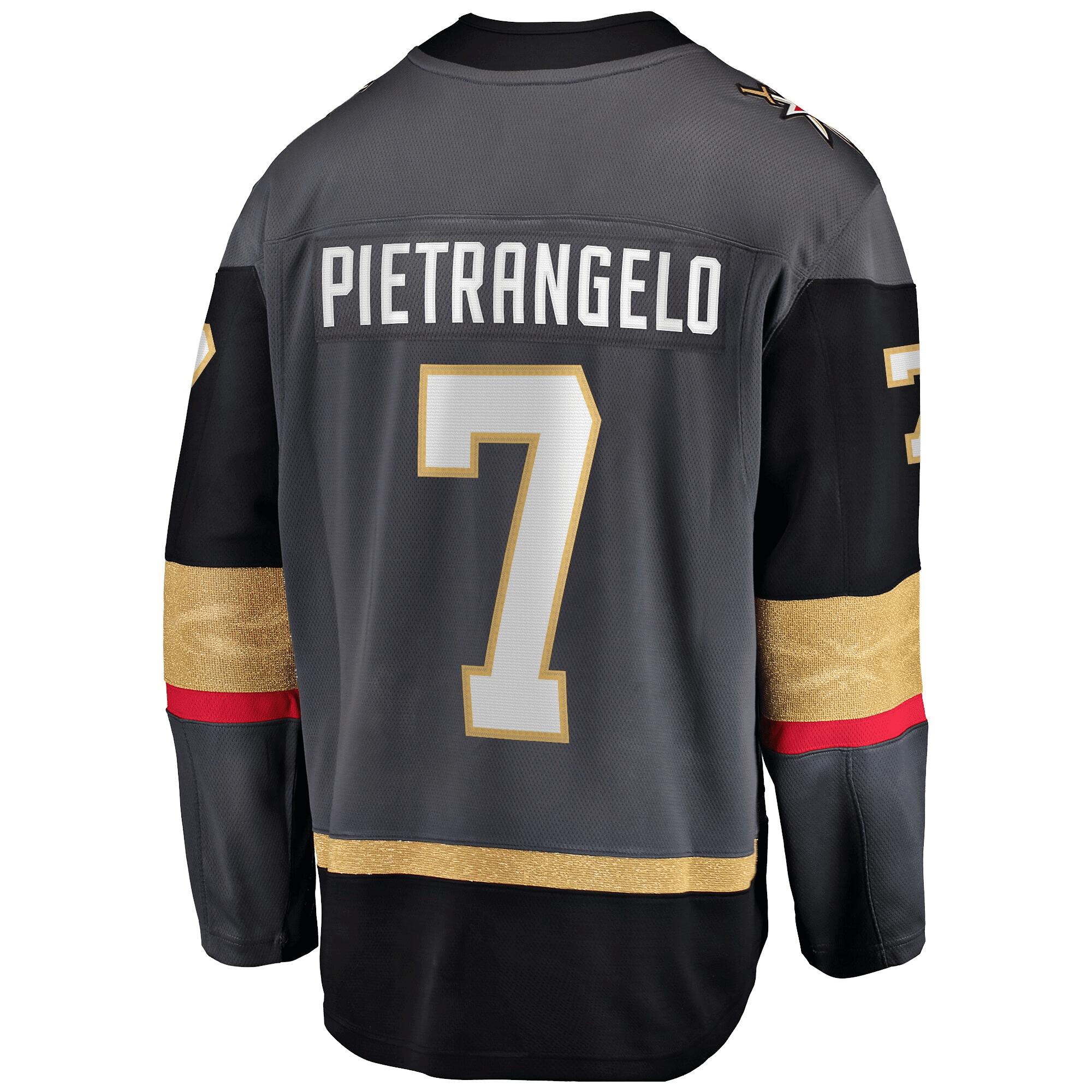 Men's Alex Pietrangelo Gray Vegas Golden Knights Home Premier Breakaway Player Jersey Jersey