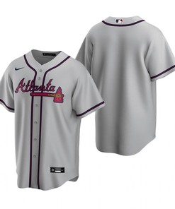 Mens Atlanta Braves Mlb Team 2020 Alternate Gray Jersey Gift For Braves Fans Baseball Fans