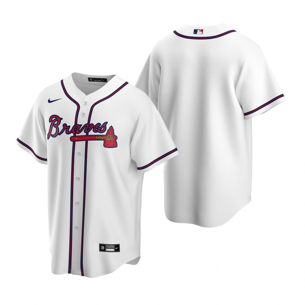 Mens Atlanta Braves Mlb Team 2020 Alternate White Home Jersey Gift For Braves Fans Baseball Fans