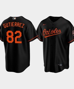 Men's Baltimore Orioles Kelvin Gutierrez 82 Alternate Black Jersey MLB Jersey