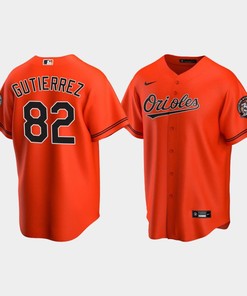 Men's Baltimore Orioles Kelvin Gutierrez 82 Alternate Team Orange Jersey