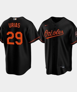 Men's Baltimore Orioles Ramon Urias 29 Alternate Black Jersey