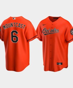 Men's Baltimore Orioles Ryan Mountcastle 6 Alternate Team Orange Jersey