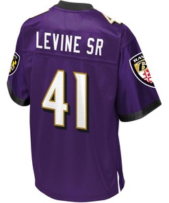 Mens Baltimore Ravens Anthony Levine Nfl Pro Line Team Color Jersey