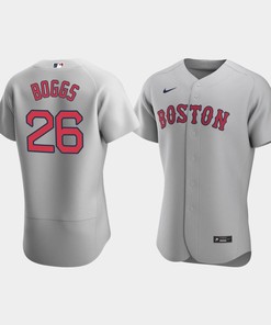 Men's Boston Red Sox 26 Wade Boggs Gray Road Jersey