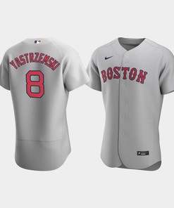 Men's Boston Red Sox 8 Carl Yastrzemski Gray Road Jersey