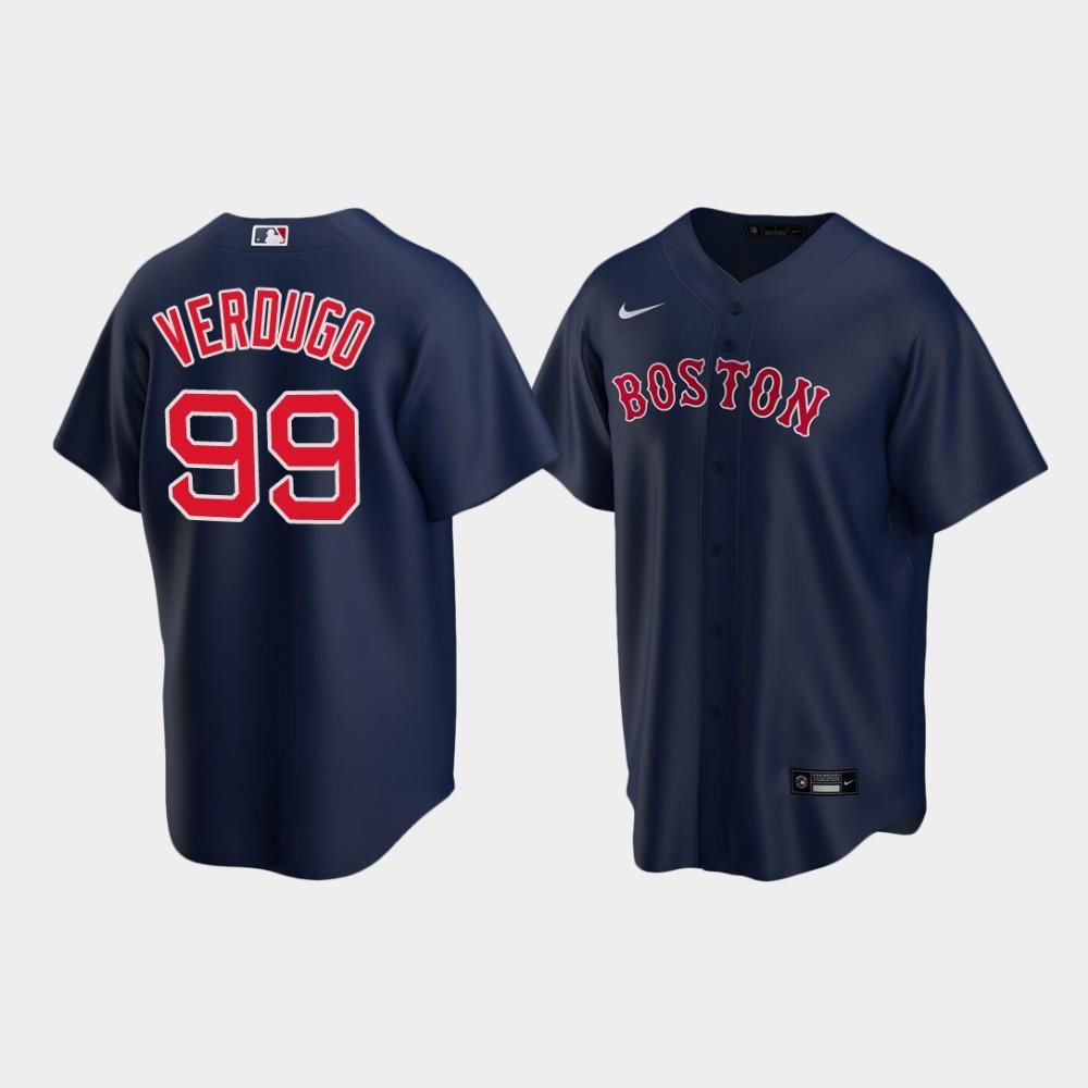 Men's Boston Red Sox Alex Verdugo 99 Navy Alternate Jersey