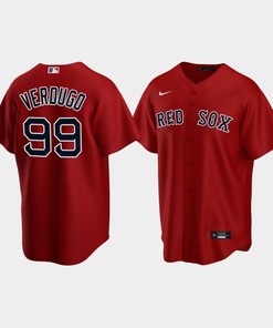 Men's Boston Red Sox Alex Verdugo 99 Red Alternate Jersey