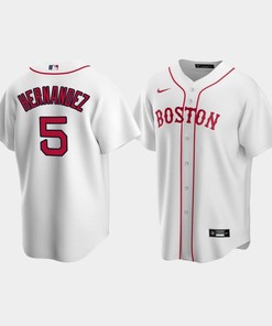 Men's Boston Red Sox Enrique Hernandez 5 White Alternate Jersey